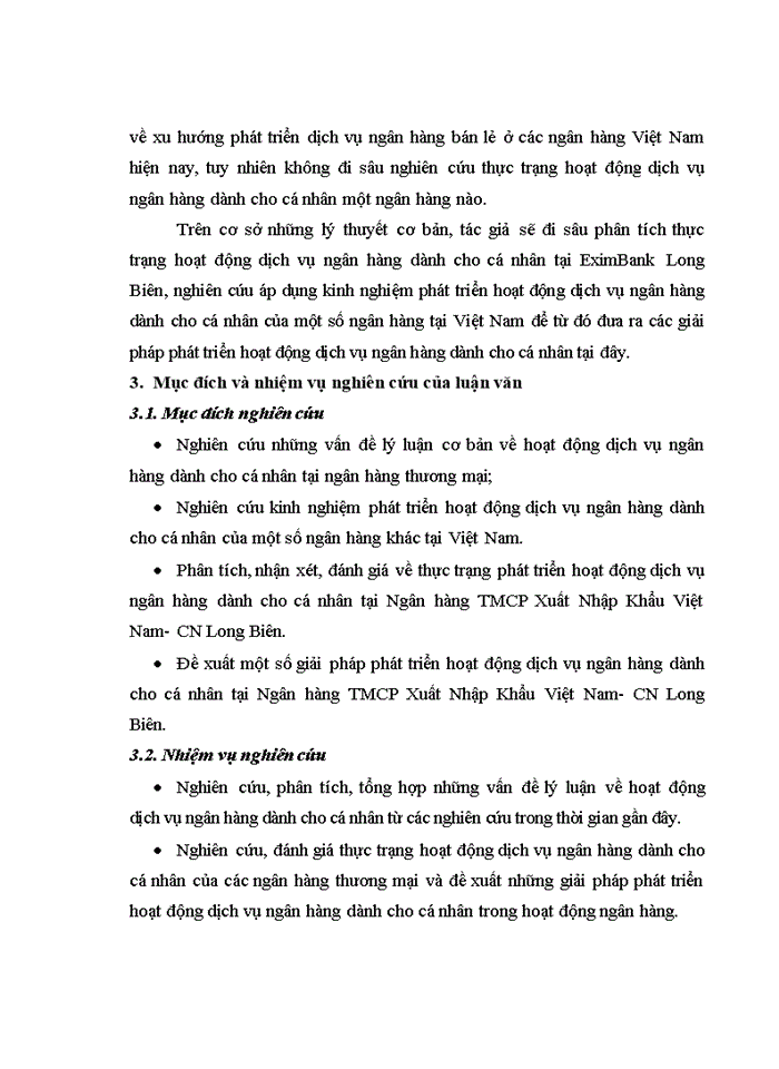 image for page Phát triển dịch vụ ngân hàng dành cho cá nhân tại ngân hàng tmcp xuất nhập khẩu việt nam chi nhánh LONG BIÊN