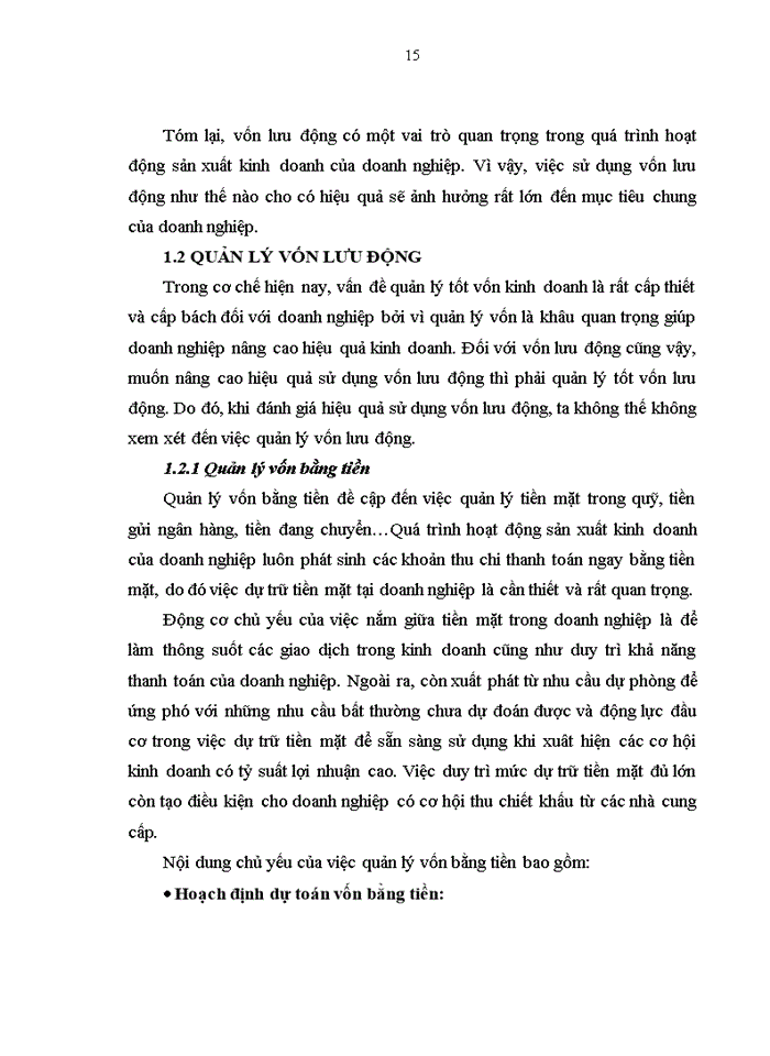 image for page Một số biện pháp quản lý và nâng cao hiệu quả sử dụng vốn lưu động tại công ty cổ phần may Đáp Cầu