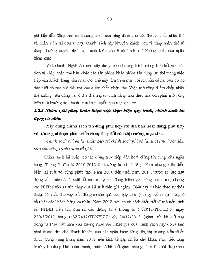 image for page Giải pháp phát triển hoạt động tín dụng cá nhân tại ngân hàng TMCP Công Thương Việt Nam chi nhánh Nghệ An