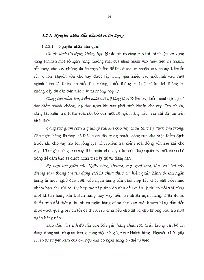 image for page Tăng cường quản lý rủi ro tín dụng tại ngân hàng thương mại cổ phần đầu tư và phát triển việt nam - chi nhánh hà thành