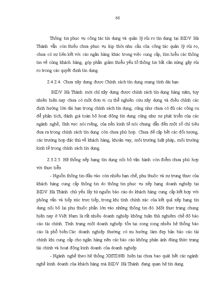 image for page Tăng cường quản lý rủi ro tín dụng tại ngân hàng thương mại cổ phần đầu tư và phát triển việt nam - chi nhánh hà thành