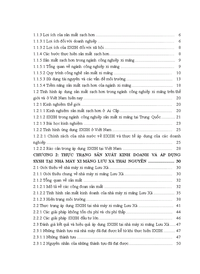 image for page Ứng dụng sản xuất sạch hơn trong ngành công nghiệp xi măng: trường hợp nhà máy xi măng lưu xá, thái nguyên