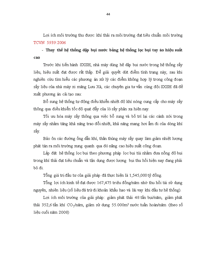 image for page Ứng dụng sản xuất sạch hơn trong ngành công nghiệp xi măng: trường hợp nhà máy xi măng lưu xá, thái nguyên