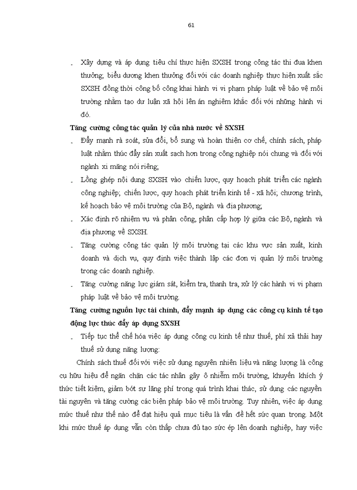 image for page Ứng dụng sản xuất sạch hơn trong ngành công nghiệp xi măng: trường hợp nhà máy xi măng lưu xá, thái nguyên
