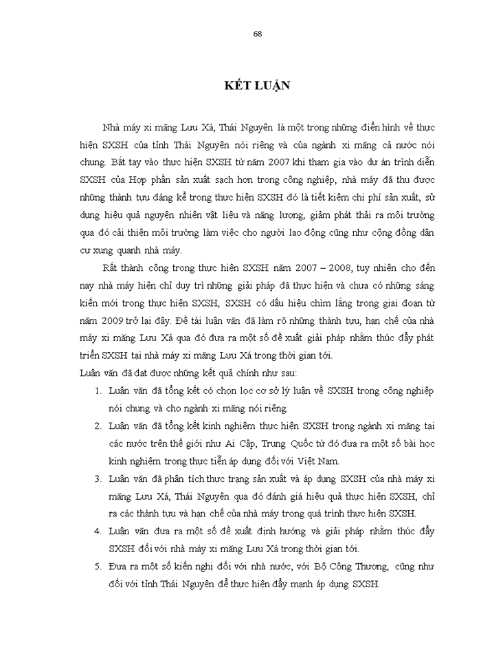 image for page Ứng dụng sản xuất sạch hơn trong ngành công nghiệp xi măng: trường hợp nhà máy xi măng lưu xá, thái nguyên