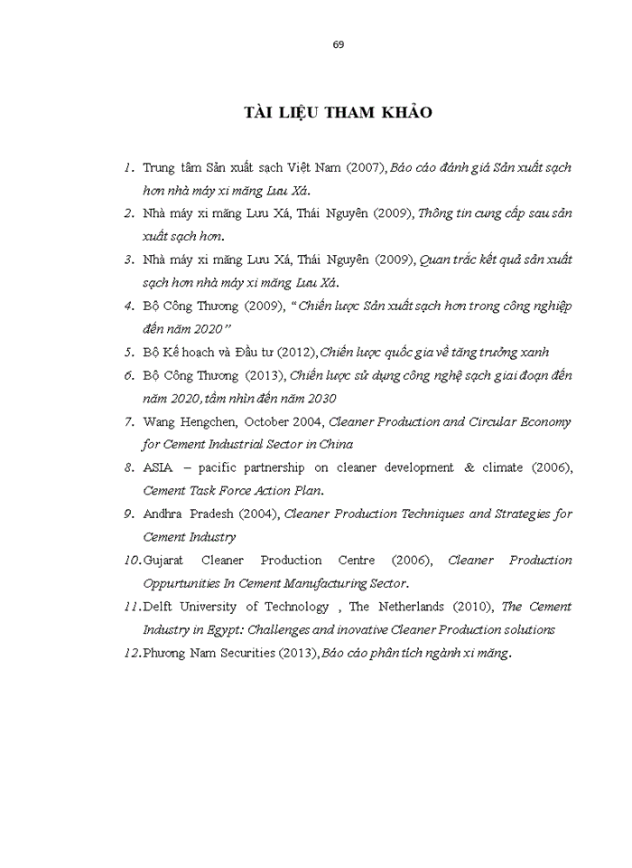 image for page Ứng dụng sản xuất sạch hơn trong ngành công nghiệp xi măng: trường hợp nhà máy xi măng lưu xá, thái nguyên