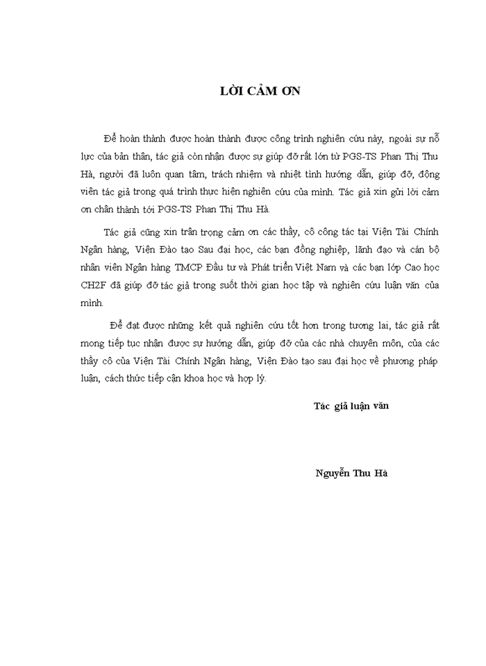 image for page Hạn chế rủi ro tín dụng tại Ngân hàng Thương mại Cổ phần Đầu Tư và Phát Triển Việt Nam