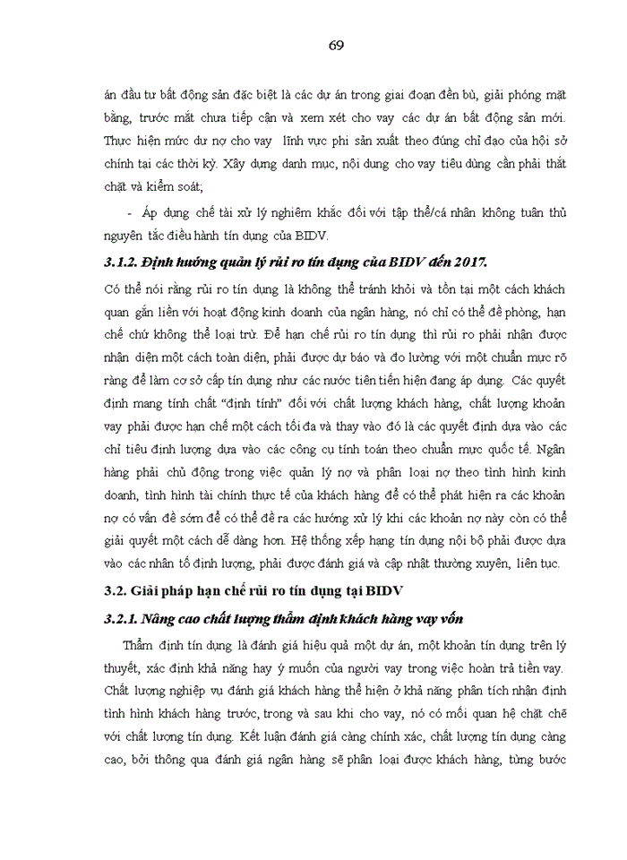 image for page Hạn chế rủi ro tín dụng tại Ngân hàng Thương mại Cổ phần Đầu Tư và Phát Triển Việt Nam
