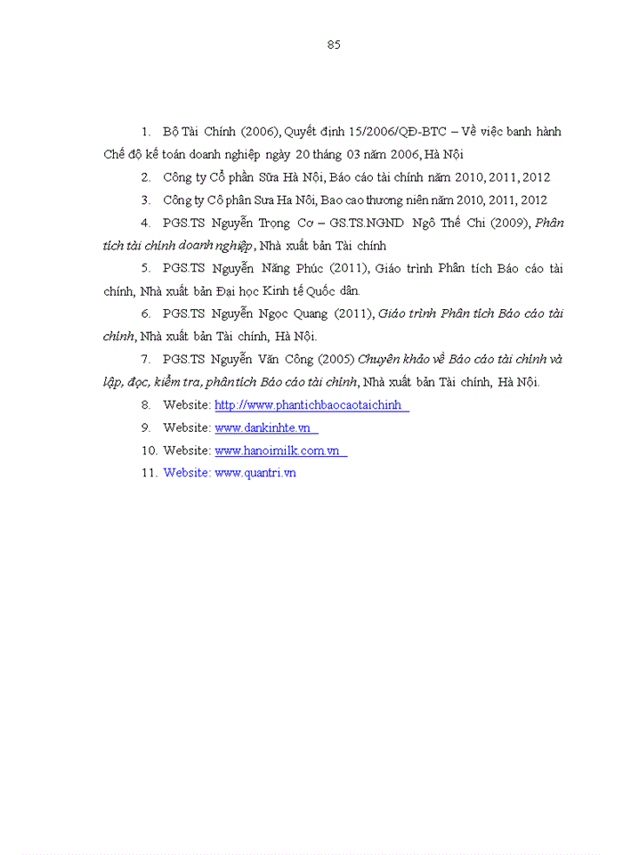 image for page Hoàn thiện công tác phân tích tình hình tài chính tại Công ty Cổ phần Sữa Hà Nội (Hanoi Milk)