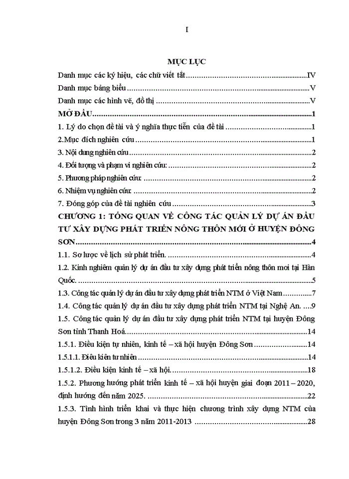 Nghiên cứu nâng cao năng lực quản lý dự án đầu tư xây dựng phát triển nông thôn mới trên địa bàn huyện đông sơn tỉnh thanh hoá