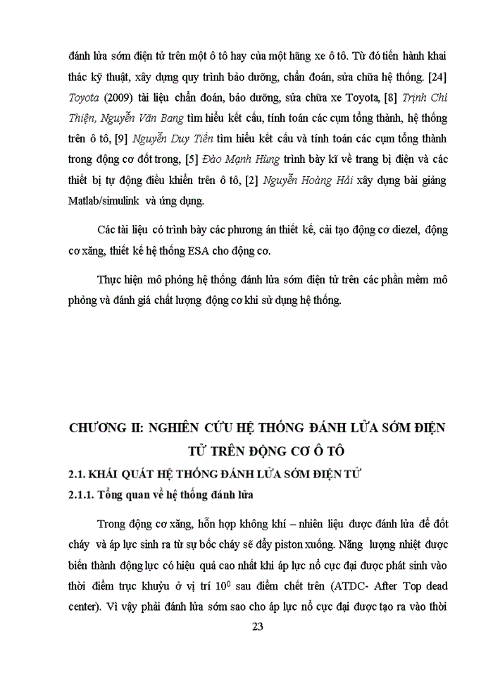 image for page Nghiên cứu và mô phỏng hệ thống đánh lửa sớm điện tử trên ô tô