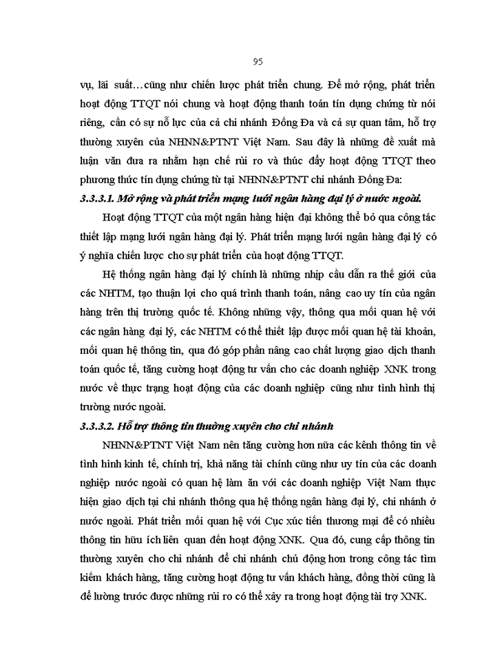 image for page Giải pháp hạn chế rủi ro trong thanh toán quốc tế theo phương thức tín dụng chứng từ tại Chi nhánh Ngân hàng Nông nghiệp và phát triển nông thôn Việt Nam – chi nhánh Đống Đa