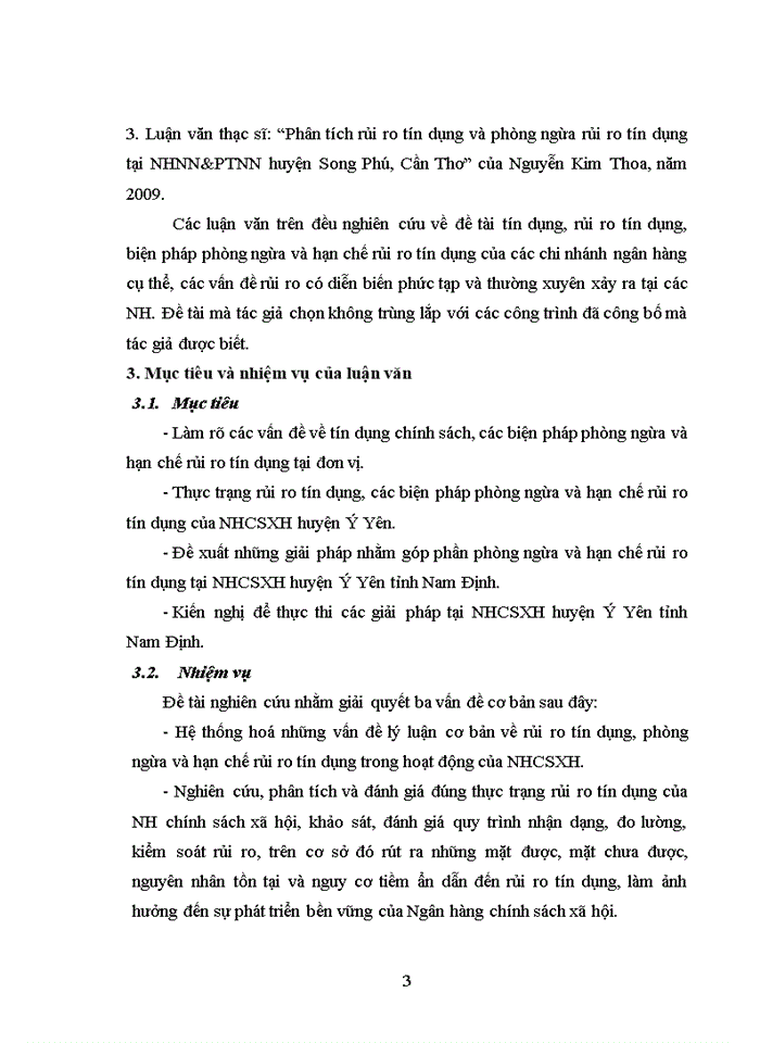 image for page Phòng ngừa và hạn chế rủi ro tín dụng tại ngân hàng chính sách xã hội huyện ý yên tỉnh nam định