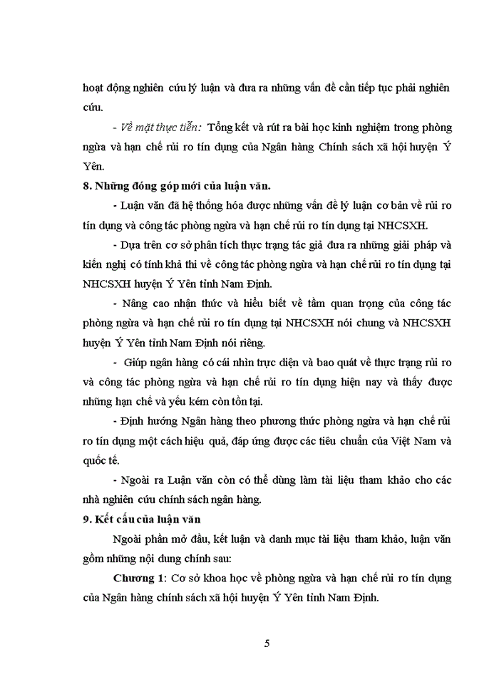 image for page Phòng ngừa và hạn chế rủi ro tín dụng tại ngân hàng chính sách xã hội huyện ý yên tỉnh nam định