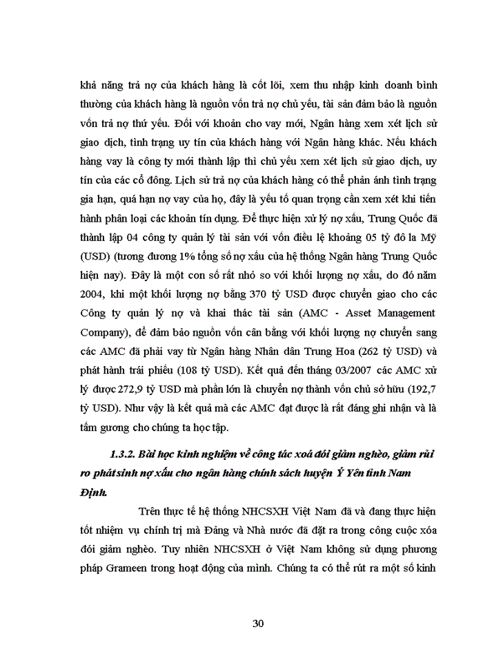 image for page Phòng ngừa và hạn chế rủi ro tín dụng tại ngân hàng chính sách xã hội huyện ý yên tỉnh nam định
