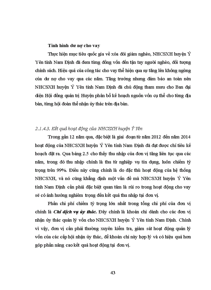 image for page Phòng ngừa và hạn chế rủi ro tín dụng tại ngân hàng chính sách xã hội huyện ý yên tỉnh nam định