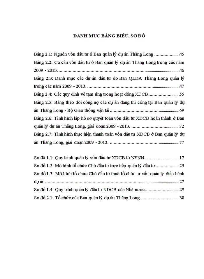 image for page Quản lý vốn đầu tư xây dựng cơ bản từ nguồn ngân sách nhà nước tại ban quản lý dự án thăng long bộ giao thông vận tải