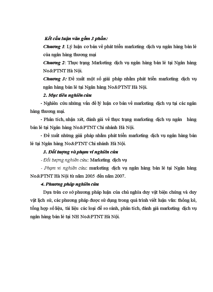 image for page Phát triển Marketing dịch vụ ngân hàng bán lẻ tại Ngân hàng No&PTNT Hà Nội