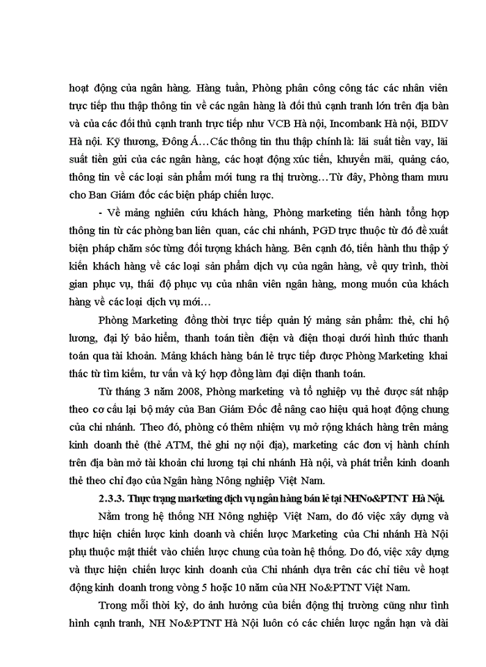 image for page Phát triển Marketing dịch vụ ngân hàng bán lẻ tại Ngân hàng No&PTNT Hà Nội