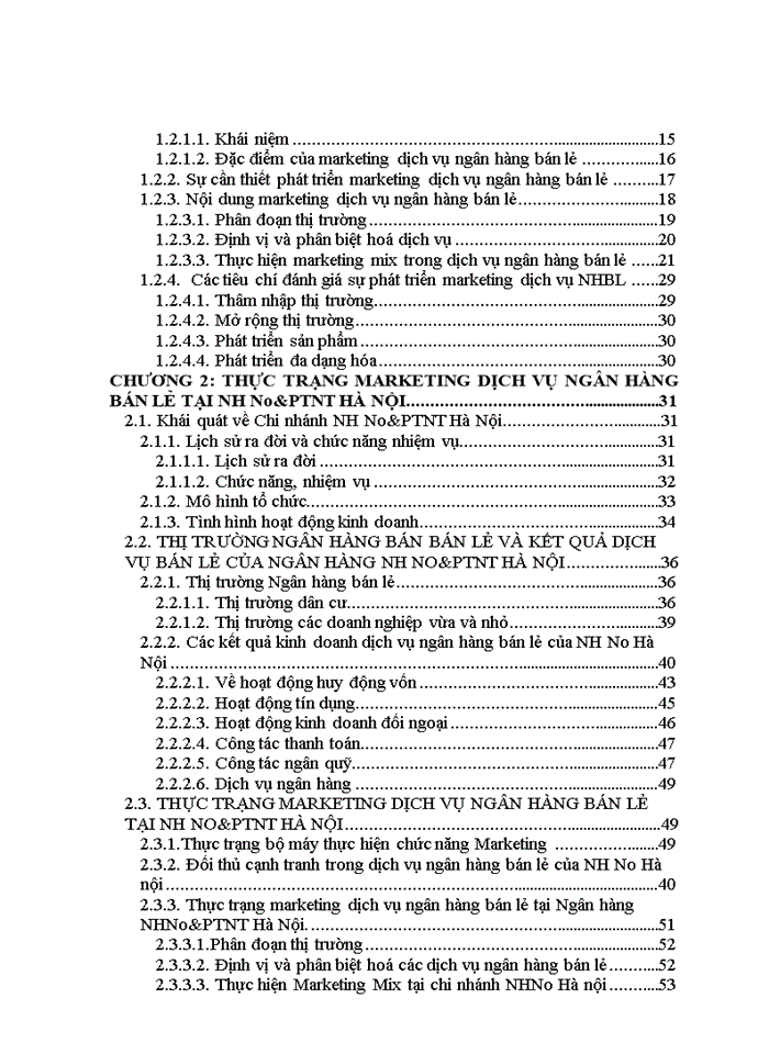 image for page Phát triển Marketing dịch vụ ngân hàng bán lẻ tại Ngân hàng No&PTNT Hà Nội