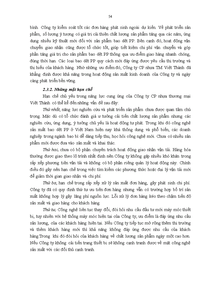 image for page Nâng cao năng lực cung ứng bao dệt pp của công ty cổ phần nhựa thương mại VIỆT THÀNH