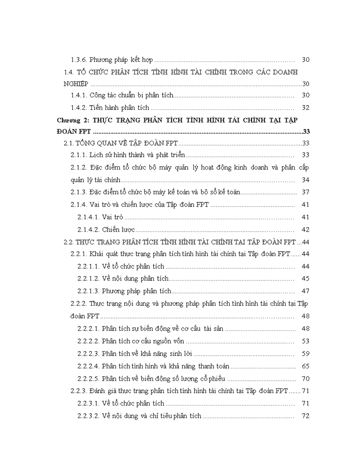 Hoàn thiện phân tích tình hình tài chính tại Tập đoàn FPT