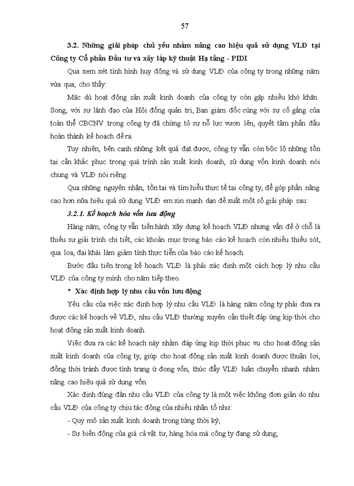 image for page Giải pháp nâng cao hiệu quả sử dụng vốn lưu động tại công ty cổ phần đầu tư và xây lắp kỹ thuật hạ tầng – PIDI