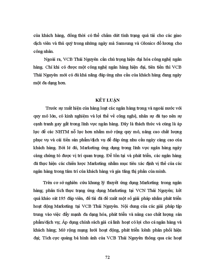 image for page Phát triển hoạt động marketing tại ngân hàng TMCP NGOẠI THƯƠNG VIỆT NAM chi nhánh THÁI NGUYÊN