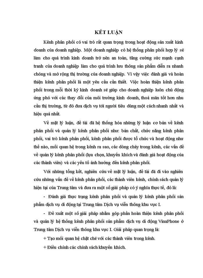 image for page Hoàn thiện kênh phân phối các sản phẩm, dịch vụ của vinaphone tại trung tâm dịch vụ viễn thông khu vực I