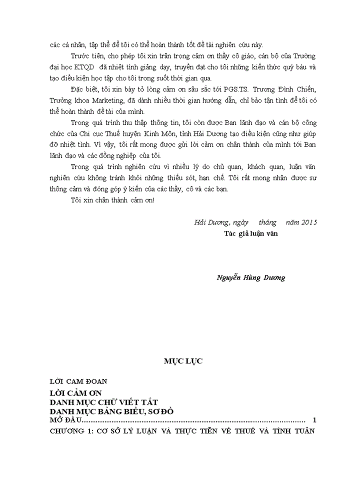 image for page Quản lý thuế đối với các doanh nghiệp tại Chi cục Thuế huyện  Kinh Môn, tỉnh Hải Dương