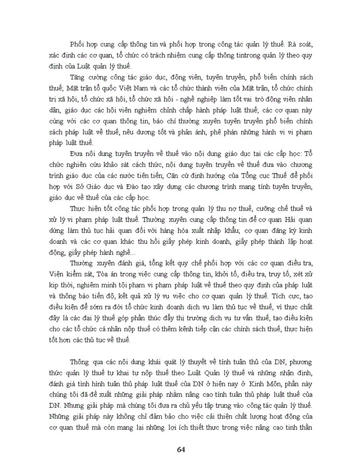 image for page Quản lý thuế đối với các doanh nghiệp tại Chi cục Thuế huyện  Kinh Môn, tỉnh Hải Dương