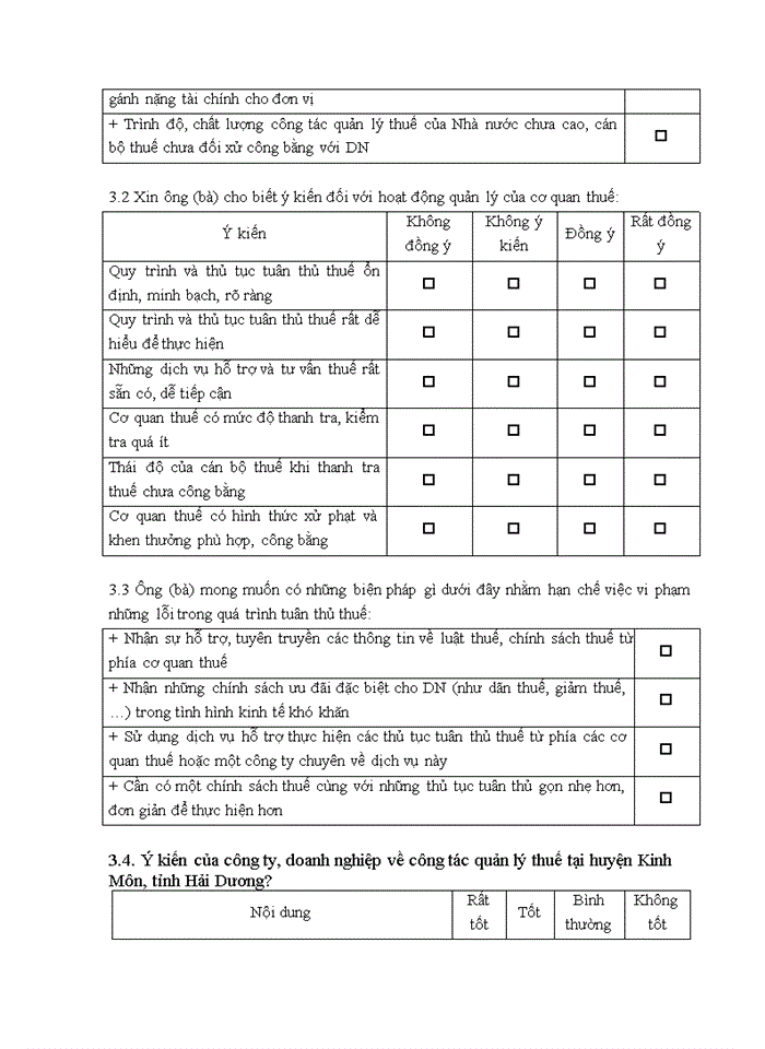 image for page Quản lý thuế đối với các doanh nghiệp tại Chi cục Thuế huyện  Kinh Môn, tỉnh Hải Dương