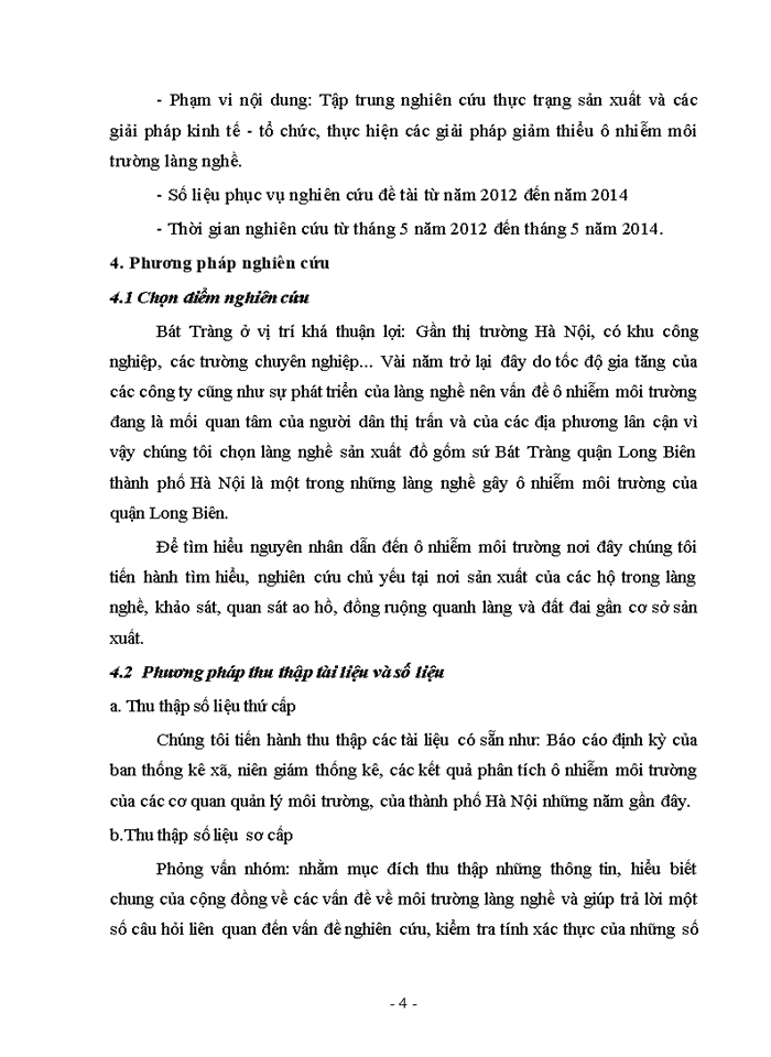 image for page Giải pháp giảm thiểu ô nhiễm môi trường tại làng nghề bát tràng, quận long biên, thành phố hà nội