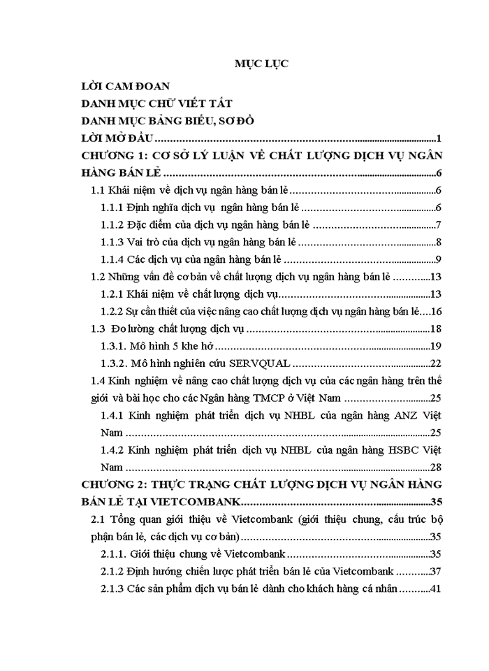 image for page Nâng cao dịch vụ khách hàng trong ngân hàng bán lẻ tại ngân hàng thương mại cổ phần ngoại thương việt nam
