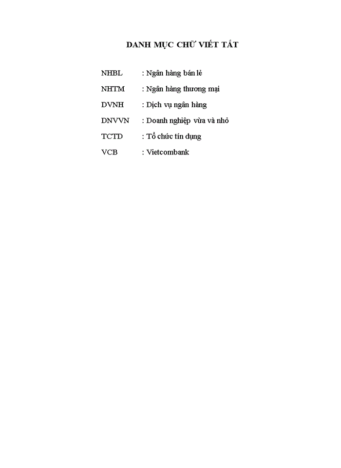 image for page Nâng cao dịch vụ khách hàng trong ngân hàng bán lẻ tại ngân hàng thương mại cổ phần ngoại thương việt nam