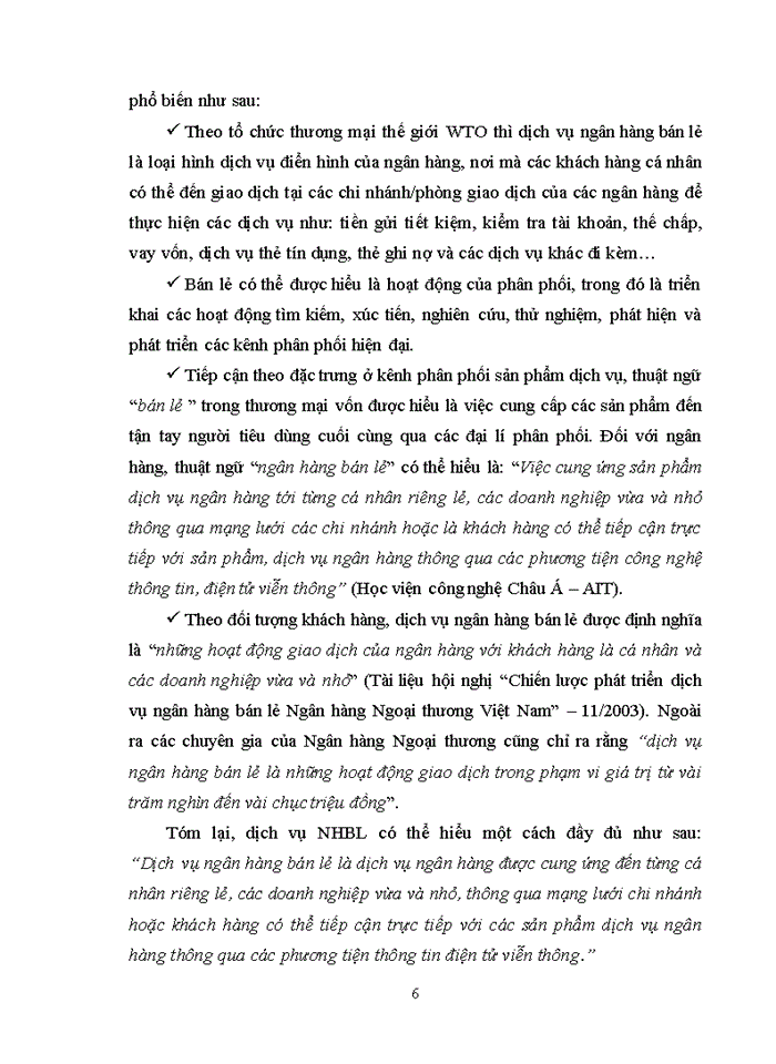 image for page Nâng cao dịch vụ khách hàng trong ngân hàng bán lẻ tại ngân hàng thương mại cổ phần ngoại thương việt nam