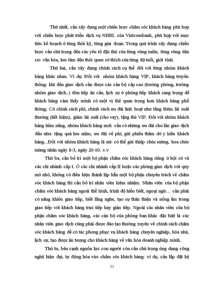 image for page Nâng cao dịch vụ khách hàng trong ngân hàng bán lẻ tại ngân hàng thương mại cổ phần ngoại thương việt nam