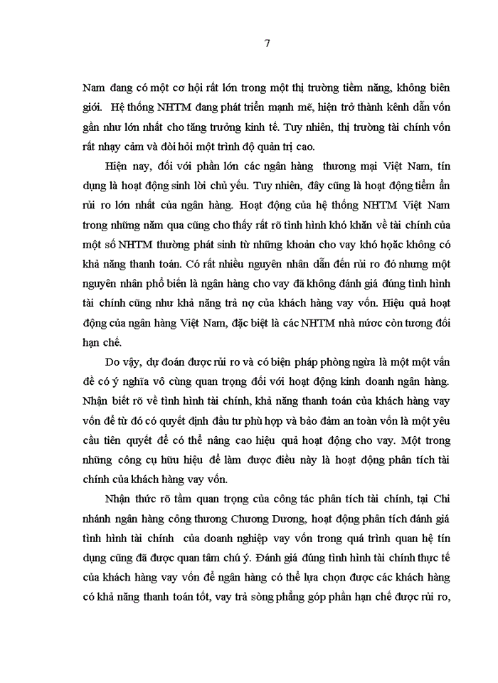 image for page Hoàn thiện phân tích tài chính doanh nghiệp vay vốn tại chi nhánh ngân  hàng Công thương  Chương Dương