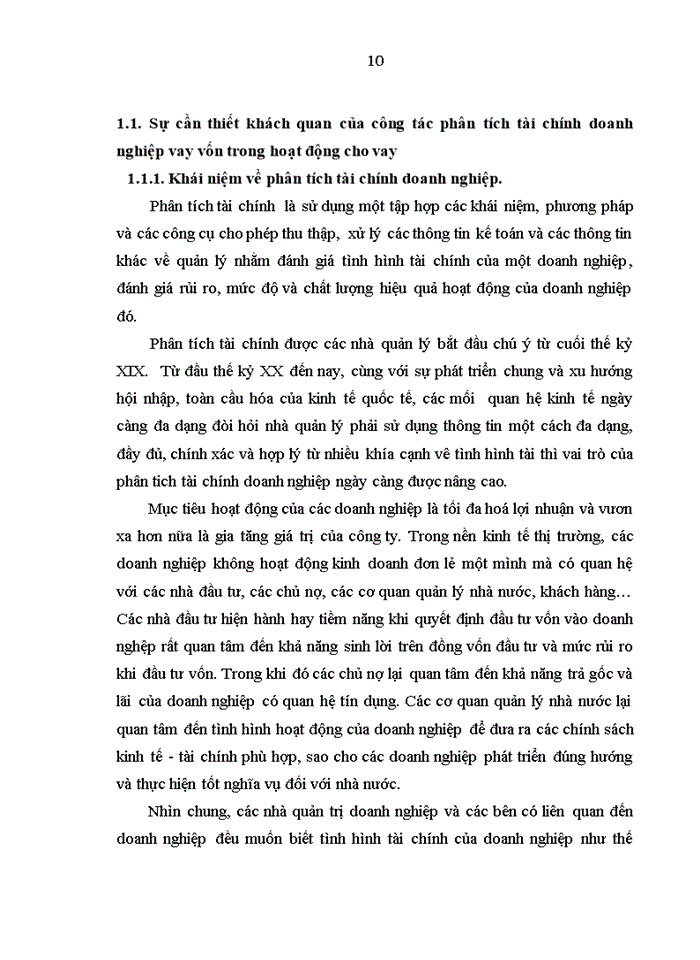 image for page Hoàn thiện phân tích tài chính doanh nghiệp vay vốn tại chi nhánh ngân  hàng Công thương  Chương Dương
