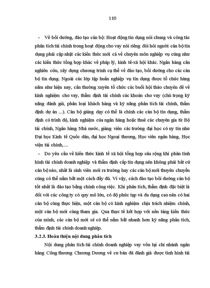 image for page Hoàn thiện phân tích tài chính doanh nghiệp vay vốn tại chi nhánh ngân  hàng Công thương  Chương Dương