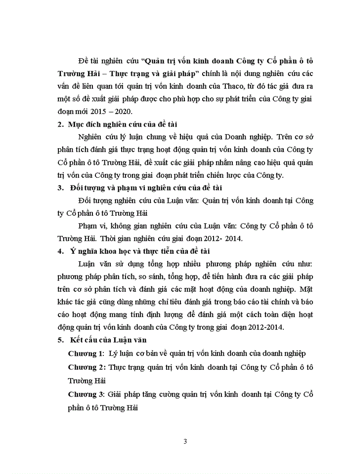 image for page Quản trị vốn kinh doanh công ty cổ phần ô tô trường hải – thực trạng và giải pháp