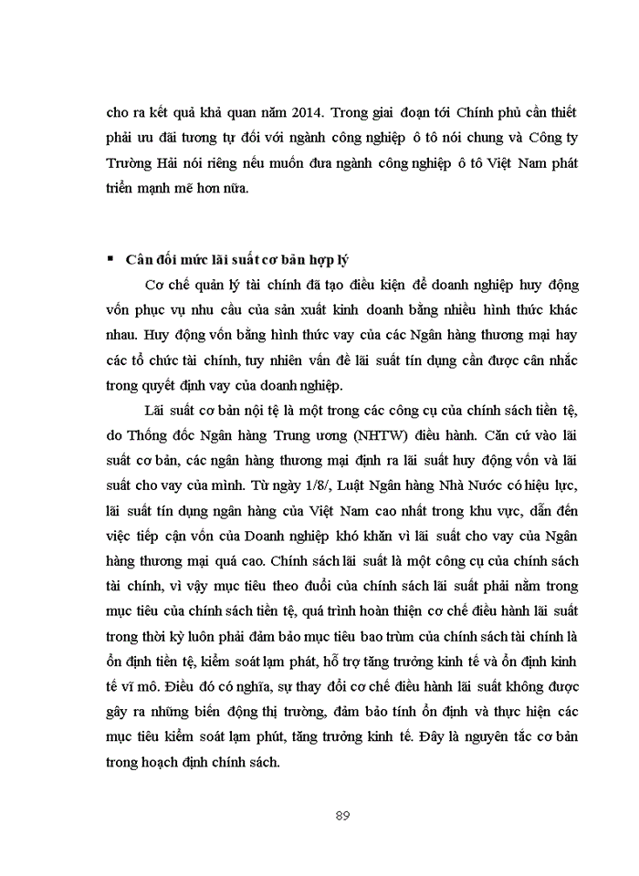 image for page Quản trị vốn kinh doanh công ty cổ phần ô tô trường hải – thực trạng và giải pháp