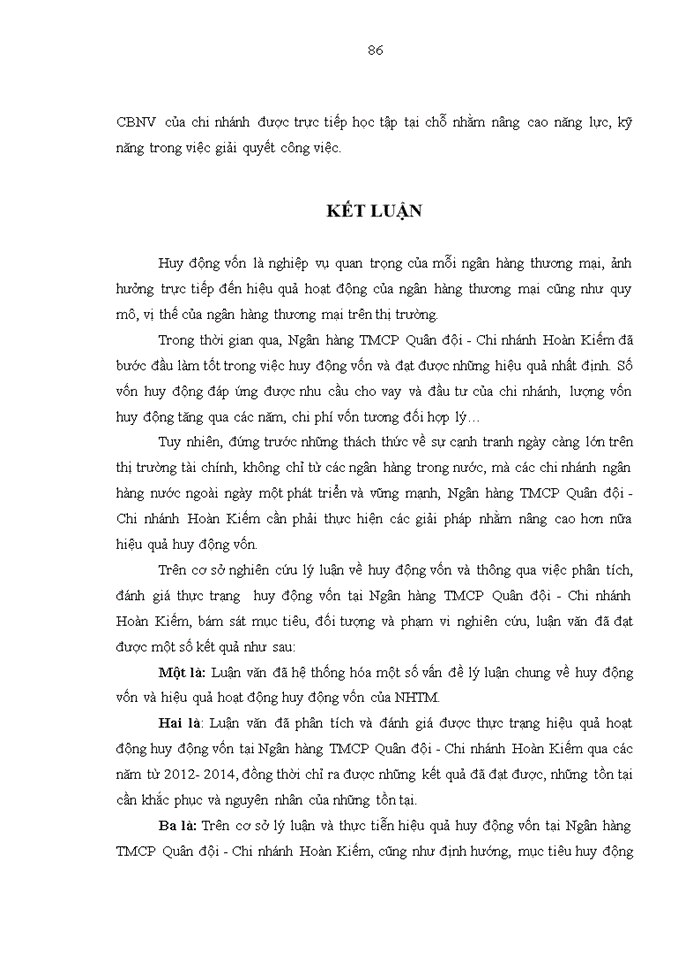 image for page Nâng cao hiệu quả huy động vốn tại ngân hàng thương mại cổ phần quân đội chi nhánh hoàn kiếm