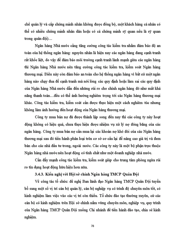 image for page Nâng cao chất lượng tín dụng đối với khách hàng tại ngân hàng tmcp quân đội chi nhánh hoàng quốc việt