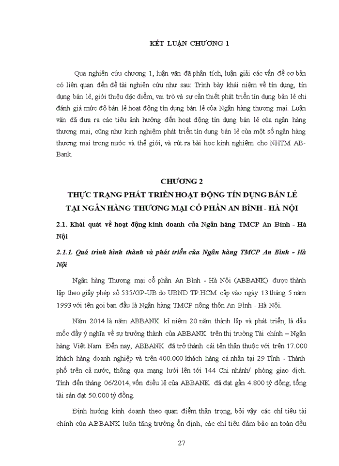 image for page Phát triển hoạt động tín dụng bán lẻ tại ngân hàng thương mại cổ phần an bình - hà nội