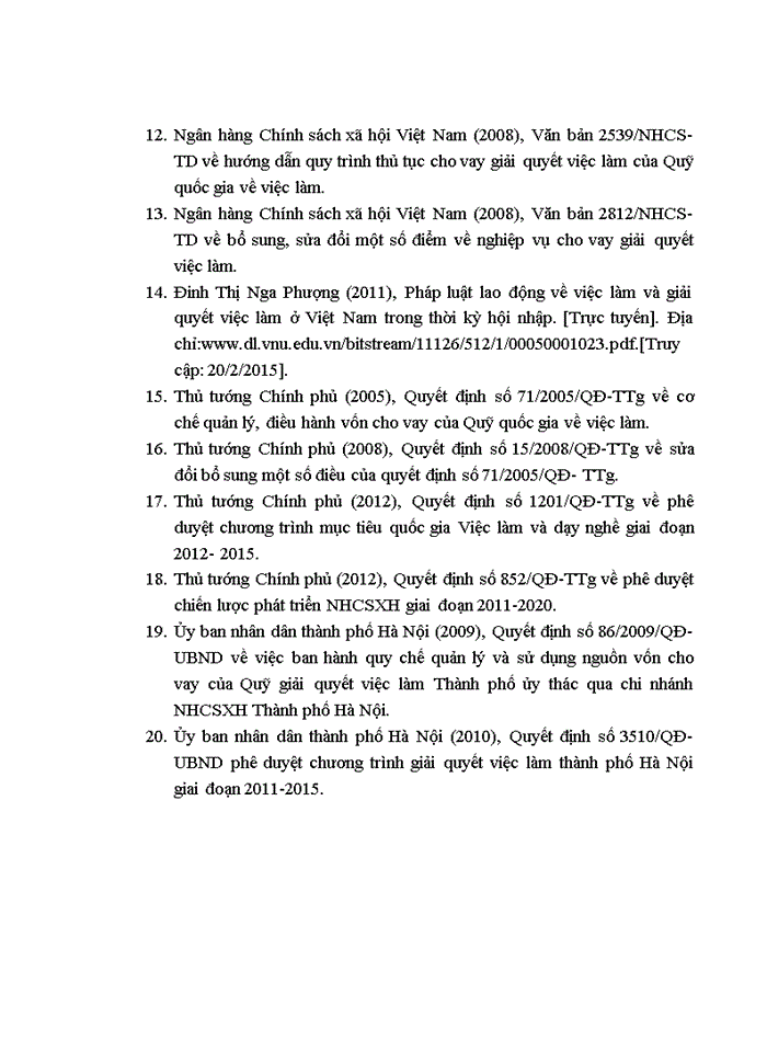 image for page Giải pháp hoàn thiện hoạt động cho vay giải quyết việc làm tại chi nhánh ngân hàng chính sách xã hội hà nội