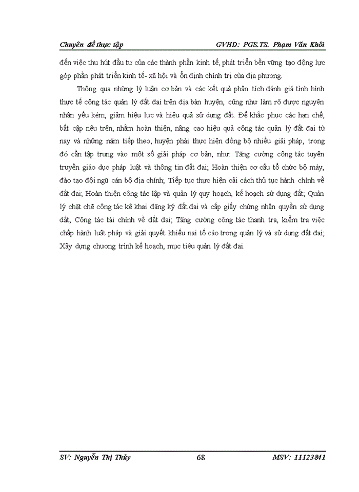 image for page Hoàn thiện công tác quản lý nhà nước về đất đai trên địa bàn huyện Yên Thủy, tỉnh Hòa Bình