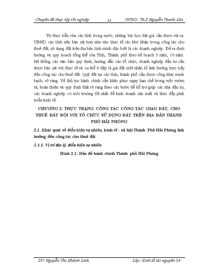 image for page Nghiên cứu công tác cho thuê đất đối với tổ chức sử dụng đất trên địa bàn thành phố hải phòng