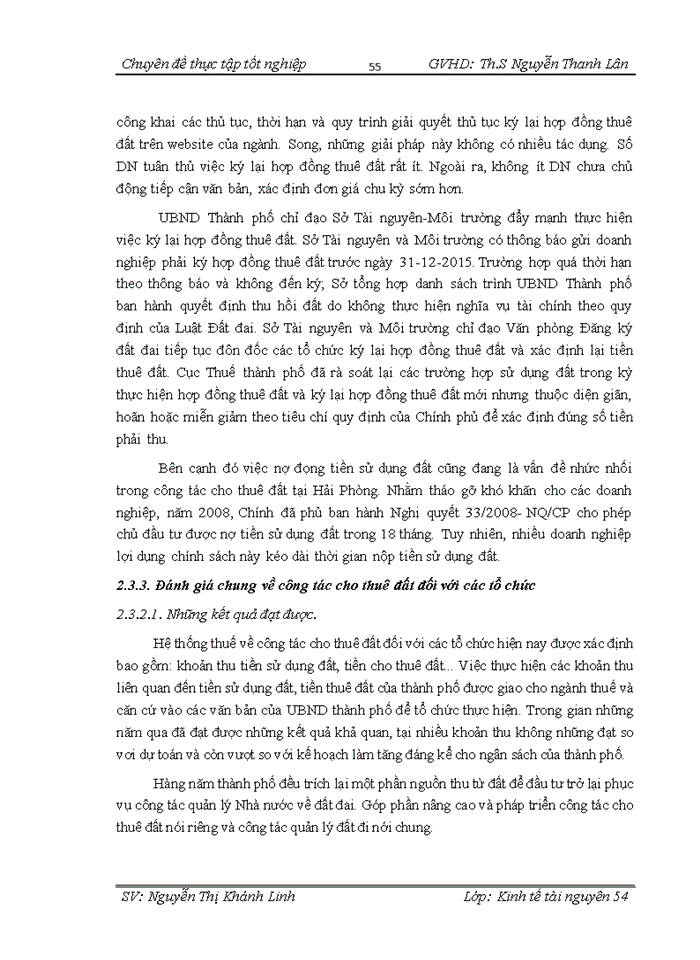 image for page Nghiên cứu công tác cho thuê đất đối với tổ chức sử dụng đất trên địa bàn thành phố hải phòng