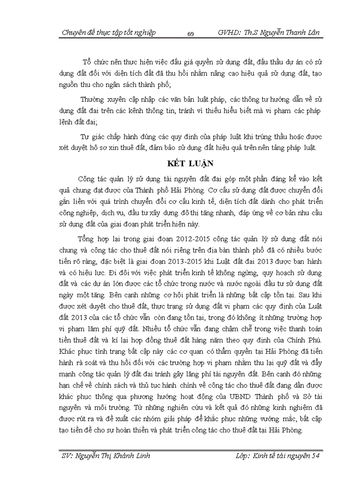 image for page Nghiên cứu công tác cho thuê đất đối với tổ chức sử dụng đất trên địa bàn thành phố hải phòng